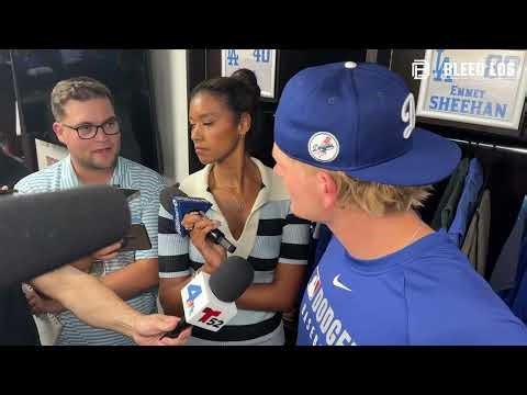 Emmet Sheehan on Tough Start vs. Angels | Dodgers Postgame