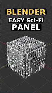 Blender - SciFi pane - Quick Tips #3d #blender #tutorial
