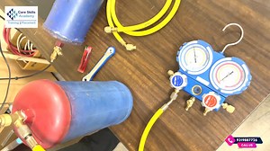 An AC gas cylinder blast can occur due to overfilling, leaks, exposure to high temperatures, or improper handling. Faulty valves or regulators can also lead to pressure buildup, causing an explosion. Regular maintenance and safe handling practices are crucial to prevent such accidents. #SafetyFirst #HVACTips #ACMaintenance #GasSafety #PreventiveCare #HomeSafety #ACRepair #EmergencyPreparedness #CylinderSafety #HVACProfessionals #careskillsacademy #csa #noida | Care Skills Academy