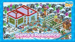 🎅 Teona has created a real Santa residence in her city! 🎄 Is your home and city all decked out for the holidays? | SuperCity