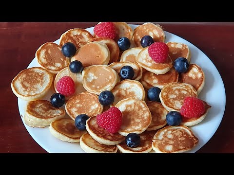5 Minuten Mini Pancakes - Mini Pancakes Rezept