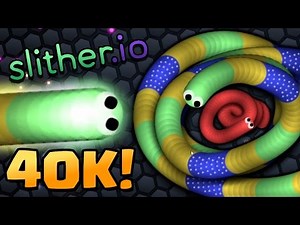 CRAZY 40K MASS HIGHSCORE RECORD GAMEPLAY! - SLITHER.IO Gameplay (Agar.io With Snakes!)