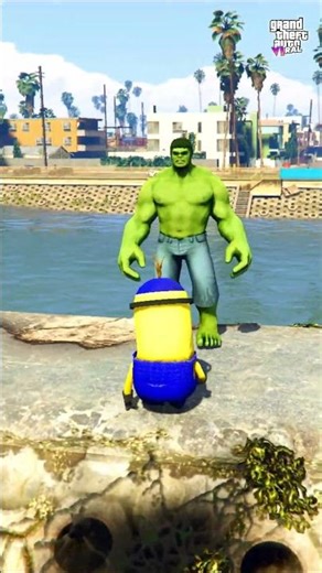 GTA 5 – hulk vs brain root minion spider man ! GTA 5 Online ! Bug trailer GTA 6 ! #gta #gtaglitch
