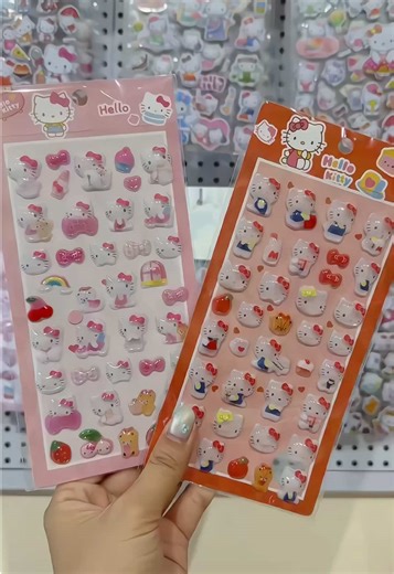 Stiker Kitty 3D 💓 #stickers #hellokitty