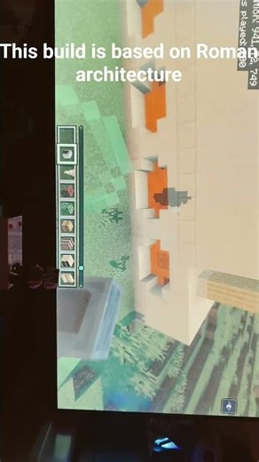 cool build I made in Minecraft #minecraft #rome #romanarchitecture #minecraftbuild #shorts