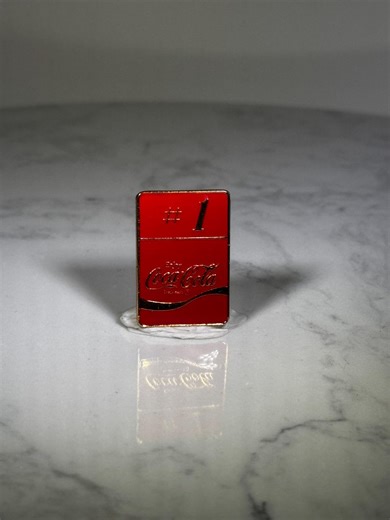 Coca-cola Collector Pin: Red Enamel Gold Trim - Vintage Brand Accessory - Etsy