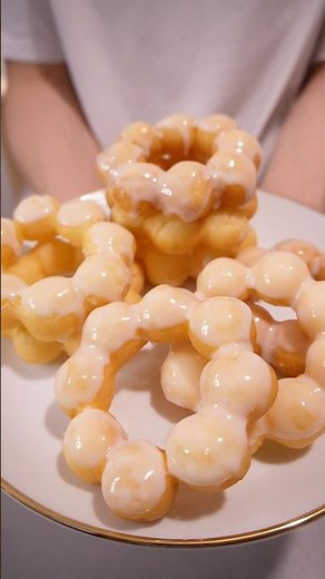 【レシピはコメ欄】簡単なポンデリング #お菓子作り #簡単レシピ #ポンデリング #ミスド #作り方