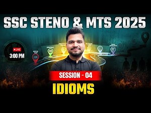 SSC Stenographer/ SSC MTS 2025 | English Classes by Piyush Sir | Idioms