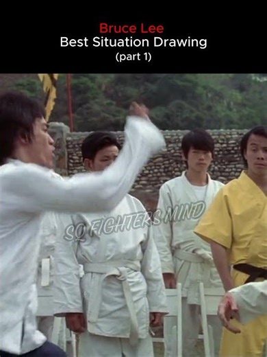 Bruce Lee Best Situation drawing☠️😁 #brucelee #bruceleepower #martialartist
