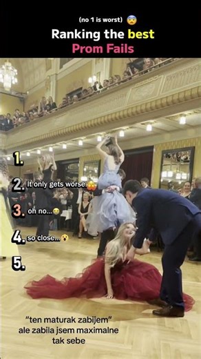 Ranking the best Prom Fails 😭#prom #fails #trend