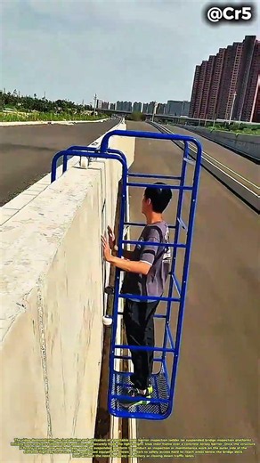 🚧 Setup and Operation of Suspended Inspection Platforms #skills #works #unique #satisfying