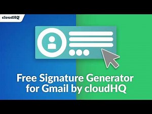 How to Create a Free Email Signature with logo, social media icons, a calendar meeting link & video