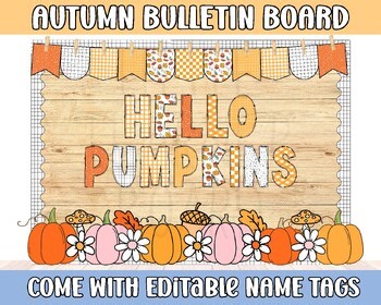 Fall Bulletin Board Kit | Pumpkin Patch | September October Autumn Classroom