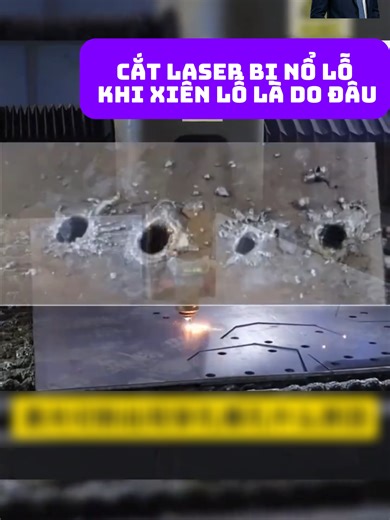 Xuyên lỗ laser bị nổ ❓ Đừng vội đổ tại máy ❌ Nguyên nhân thường do: Tần số & duty quá cao Áp suất khí lớn Thổi khí chưa đủ Chọn sai chế độ xuyên lỗ Chỉnh đúng → xuyên êm ngay 👌 📍 Xưởng VPM Laser – Đông Anh, Hà Nội 📞 Hotline: 0989.762.923 #xuyenlo #maycatlaser #noLo #VPMlaser