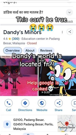 is dandy's world has their location?! #dandysworld#google