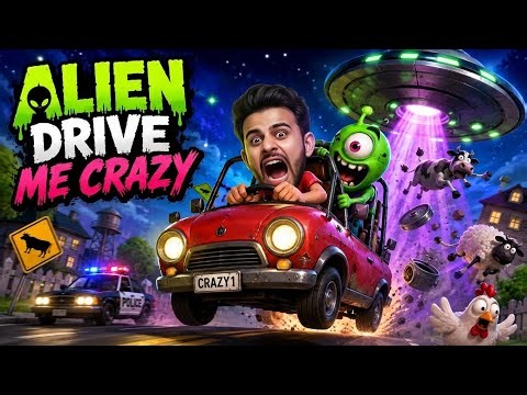 Alien Drive Me Crazy Gameplay… This Game Is Actually Crazy 😂👽