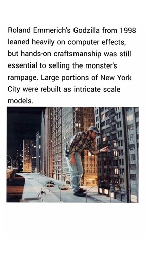 Godzilla from 1998 building shots