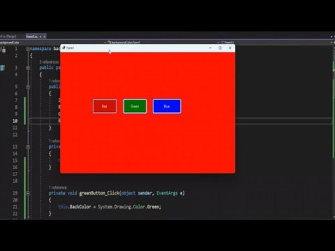 C# Programming - Background Color Changer Windows Form