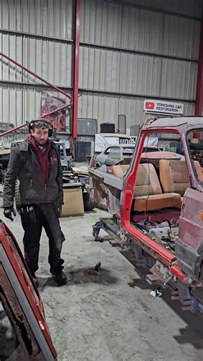 Yorkshire Car Restoration on Instagram: "A lot of door action happening at Yorkshire Car Restoration at the moment 😅. This is going to be one of the more challenging aspects of this build. Fitting a Matra Rancho door to a Subaru Impreza A pillar and making it all line up! Video live this weekend over on our YouTube channel!"