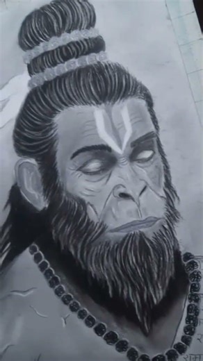 Sketch portrait of Hanuman Ji #sketches #portraits