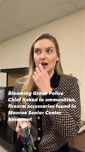 EXCLUSIVE: A tip to News 12 about a canceled model train club at the Monroe Senior Center led to an unexpected Town Hall response — ammunition and firearm accessories found in the basement, tied to an out-of-town police chief. What we’ve learned 📲 https://tinyurl.com/55e8jwrx | Blaise Gomez