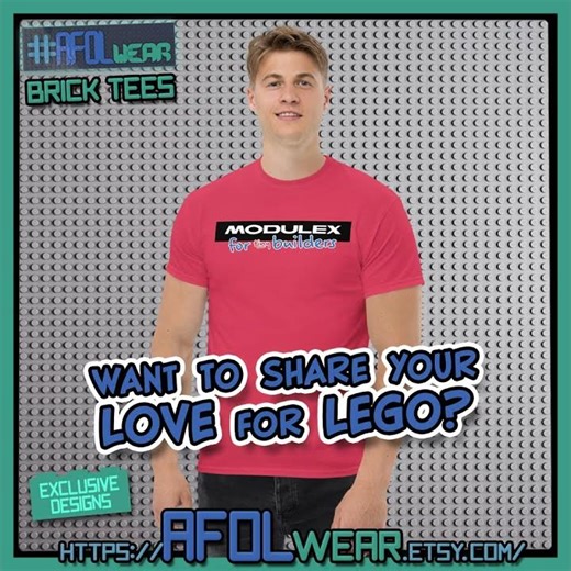 AFOLwear presents Modulex Brick Tees #LEGO #AFOL #Retro