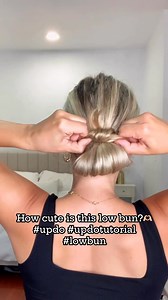 How cute is this low bun?? #updo #updotutorial #lowbun @laineyostrom | WIMBERLY’S BEAUTY BAR