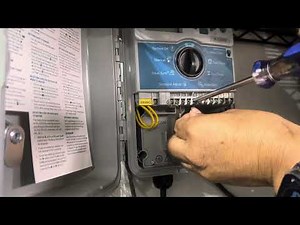 Cómo Instalar Un Temporizador de Riego (timer) marca Hunter.
