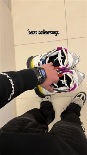 this is the best colorway. all shoes from @Primekickz USE CODE ‘’wear’’ for discount #balenciagarunner#multicolor#outfitinspo#flare#primekickz