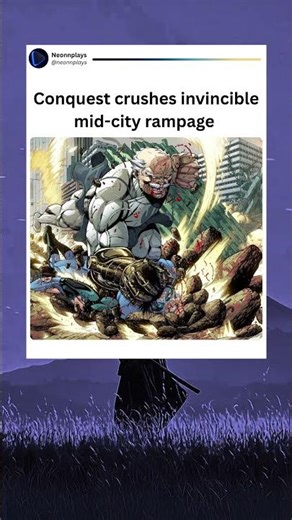 Conquest crushes enemies mid-city rampage 💥 Even elites fall apart against raw brutality #invincible