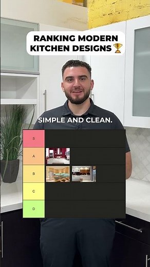 Ranking 6 popular modern kitchen cabinets and designs!