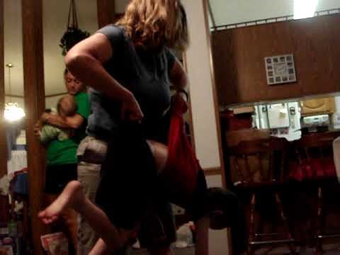 12 Brenda exercising with Jacob Rachael Jamie 2009
