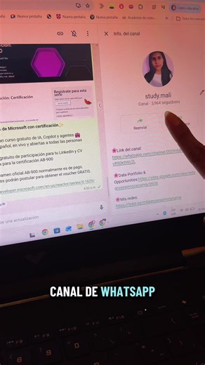 ✨Curso GRATIS de Microsoft con certificación✨ Microsoft lanzó un curso gratuito de IA, Copilot y agentes 🤖 📚 Clases en español, en vivo y abiertas a todas las personas 🎓 Certificado gratuito de participación para tu LinkedIn y CV 📘 Preparación para la certificación AB-900 🎟️ Extra: el examen oficial AB-900 normalmente es de pago, pero 70 mujeres podrán postular para obtener el voucher GRATIS. #microsoft #cursosgratis #ia