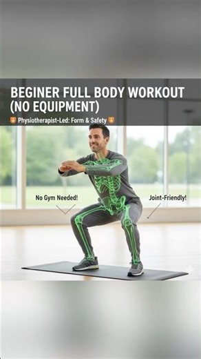 Beginner full body workout ( No equipment) #fitness #workout #fullbodyworkout #physiotherapist