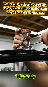 Restoring Completely Destroyed 1966 Adam West Batmobile ($300 DEAL) | FULL ASMR PROCESS #restoration | Restore & Roll