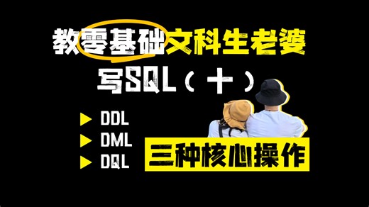 手把手教文科生零基础老婆学sql(10)