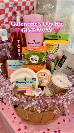 Repurpose on Instagram: "💖 GALENTINE’S GIVEAWAY 💖 because the best dates are with your besties 🥂✨ We’re giving one lucky winner a Galentine’s Day Hosting Kit worth $500—packed with everything you need for the ultimate girls’ night in 💅💌 How to Enter: 💖 Follow us @repurpose & @tostbeverages 🥰 💖 Tag your galentines 💖 Bonus entry: Fill out the entry form (🔗 in Repurpose bio) What You’ll Win: 💖 @repurpose tableware + clean-up collection 💖 @patagoniaprovisions Smoked Wild Pink Salmon Vari
