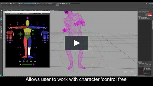 PyQT Character Picker for Maya