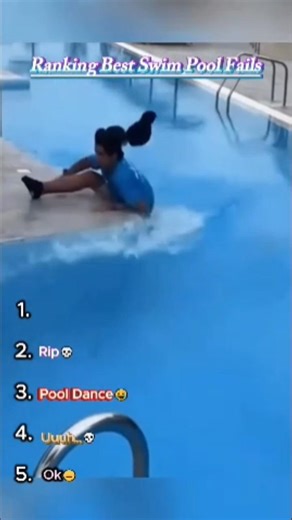 Ranking Funniest Swimming Pool Fails 😂 #shorts