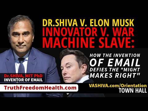Dr.SHIVA® LIVE: DR. SHIVA vs ELON MUSK - Innovator vs War Machine, Email Defies Might Makes Right