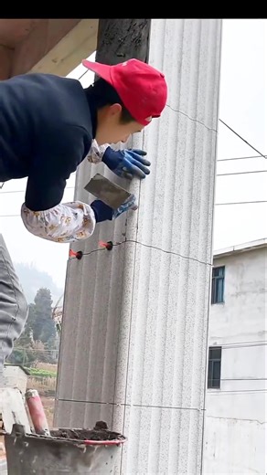 Column tile fitting technique