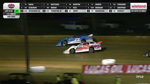 👀 New leader at All-Tech Raceway, Hudson O'Neal! Lucas Oil Late Model Dirt Series #LucasDirt | FloRacing