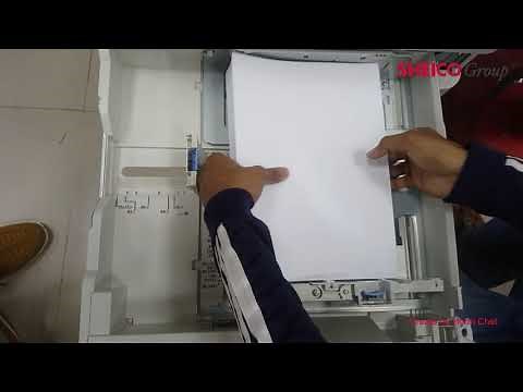 how to setting paper size on tray for Canon IR2525 | speak Khmer