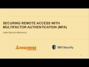 Securing Remote Access with Multifactor Authentication - Jump Server Approach