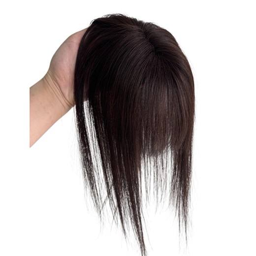 9x14cm Swiss Lace Topper | Remy Human Hair Bangs, Black and Brown Color - Etsy