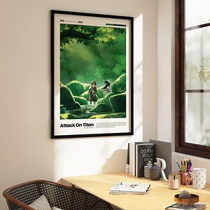 Attack on Titan Poster | Eren Yeager & Mikasa Ackerman | AOT Anime Gift - Etsy
