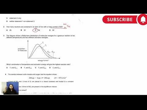 9701 P12 MayJune 2025 A Level Chemistry Paper 1 MCQs Q1 5 Solved