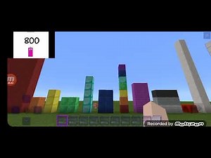 Numberblocks in Minecraft negative absolute true to Absolute Beyond True End in Minecraft