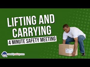 Safety Meeting on Lifting and Carrying