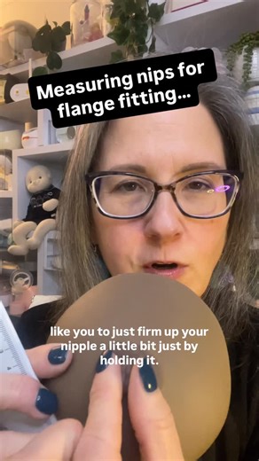 BABIES IN COMMON on Instagram: "Just how do we measure for a flange fitting? A flange fitting may start with a measurement but you have to actually pump with flanges close to the size of your nipple tip to find the one(s) that feel the best and get the most milk out! #flangesizematters #lactation #breastfeeding #ibclc"
